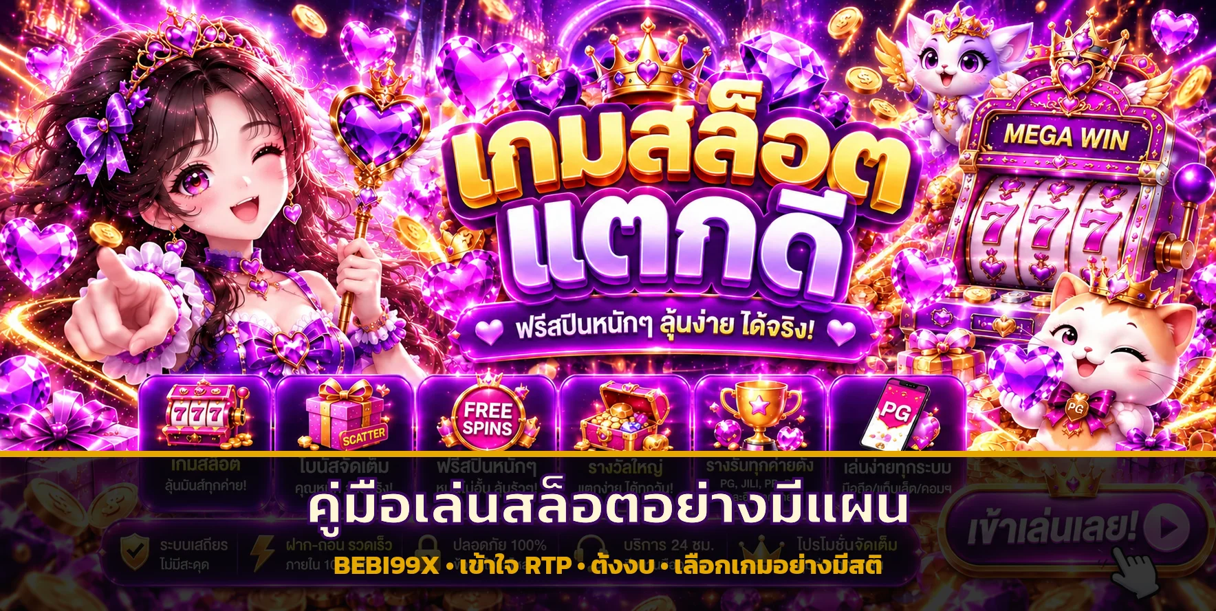 BEBI99X คู่มือเล่นสล็อต เข้าใจ RTP และตั้งงบ